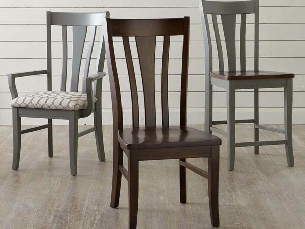 Adams Backed Bench Chairs & Benches Customizable 3