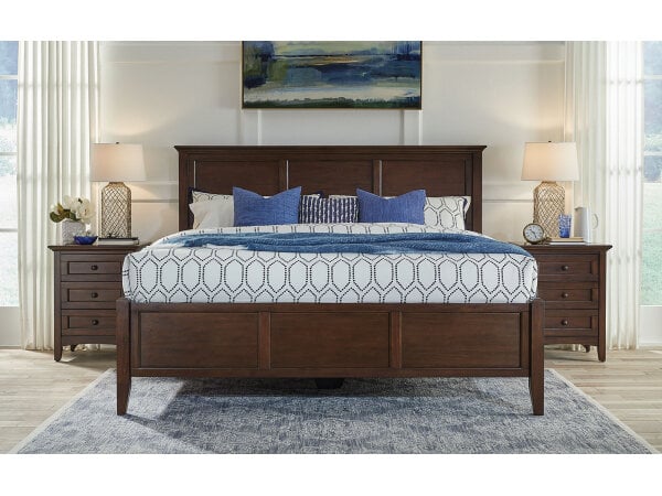 AAmerica Westlake Bed in Cherry Brown Beds A-America 3