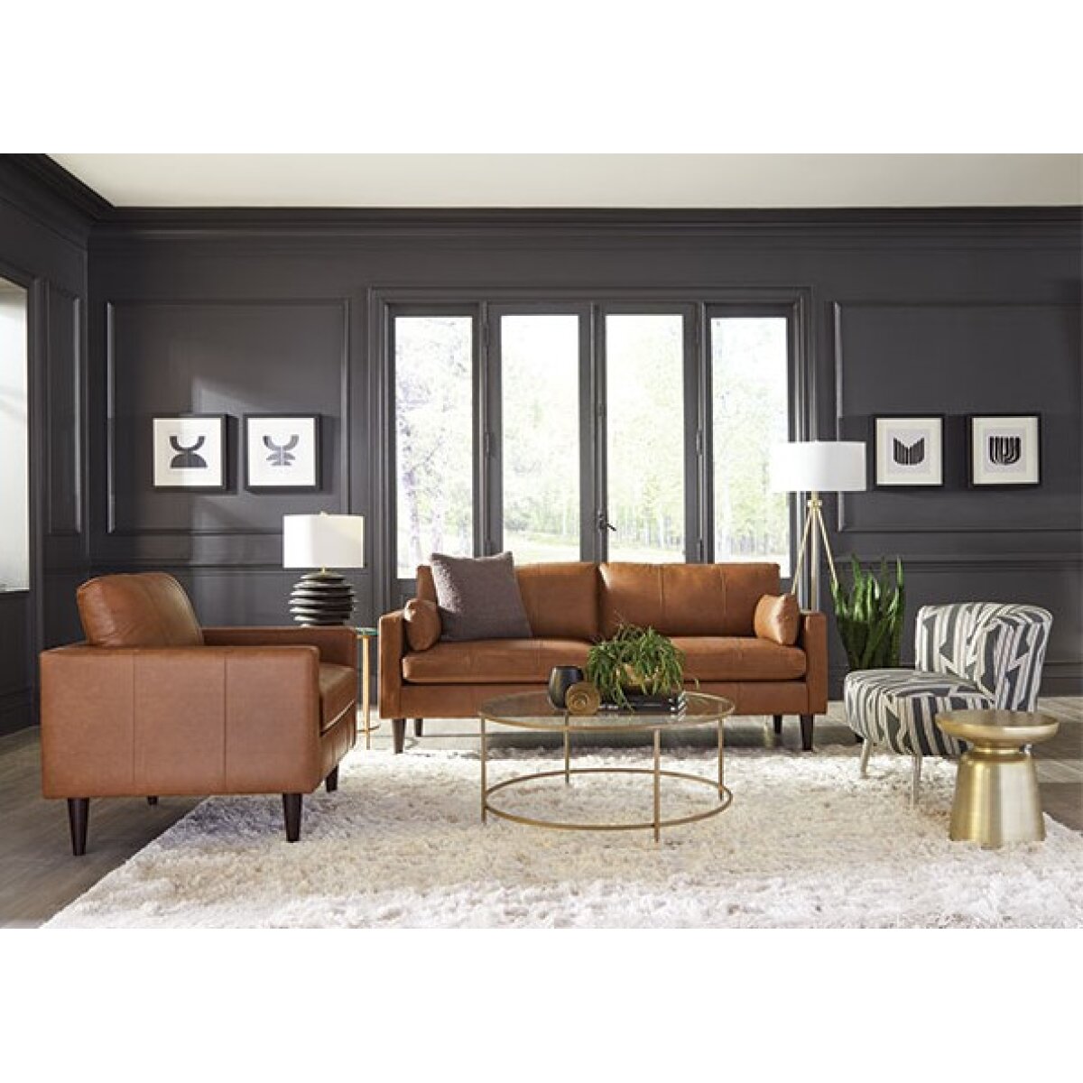 Best Trafton Leather Sofa Sofas Best Home Furnishings 3