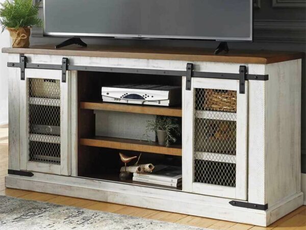 IFD Stone 60″ TV Stand Entertainment Stands International Furniture Direct