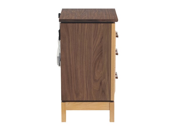 Whittier Addison Small 3‑Drawer Nightstand Nightstands Customizable 3