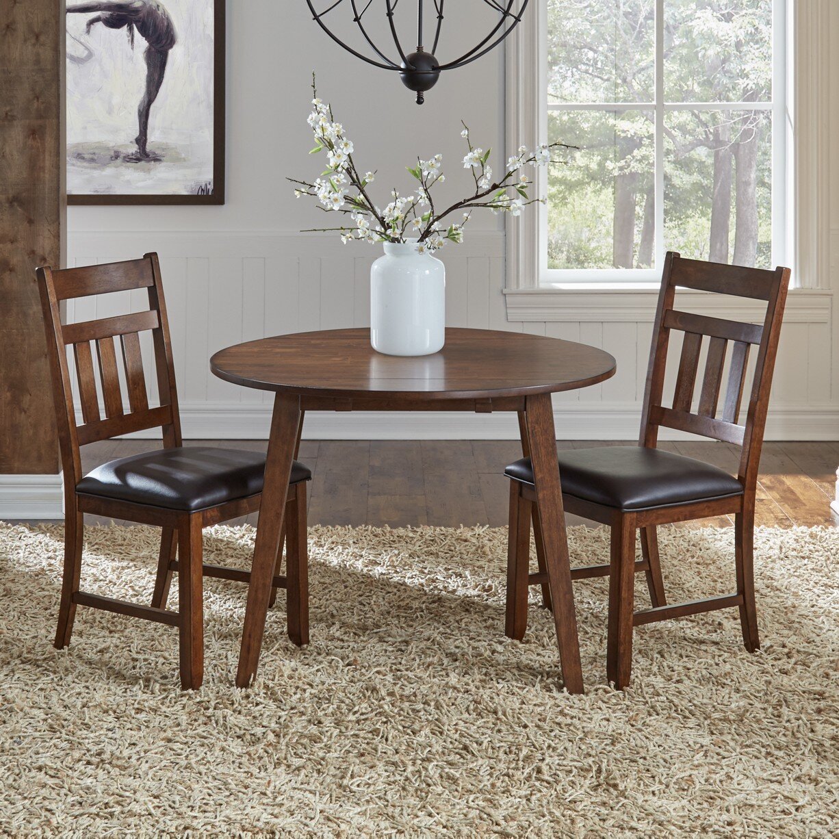 masma6120-detail-1 AAmerica Mason Drop Leaf Table - Image 1