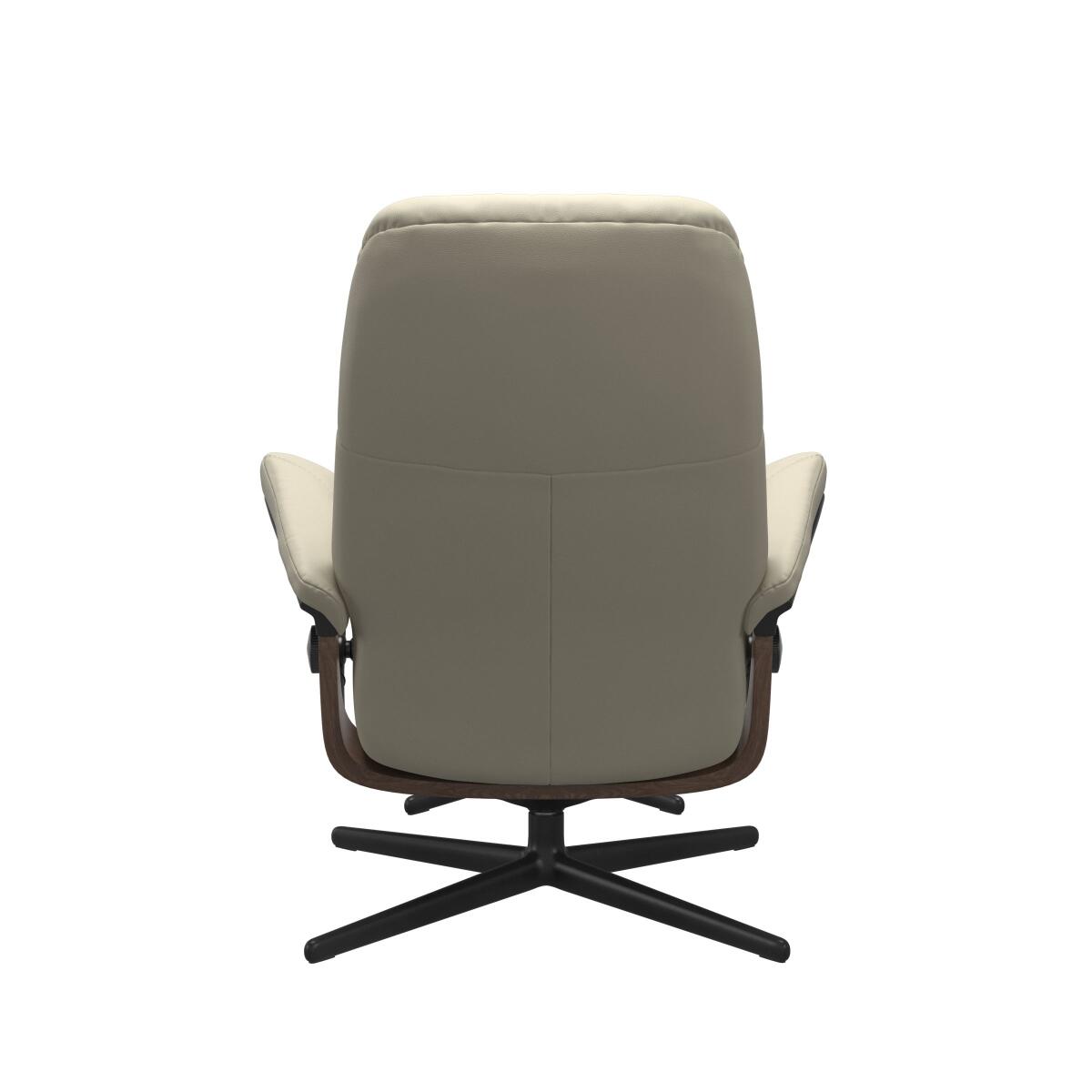 Stressless® Consul (L) Cross Base Recliner with Ottoman Recliners Stressless 3