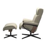 Stressless® Magic (S) Cross Base Recliner with Ottoman Recliners Stressless 6