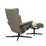 Stressless® Magic (S) Cross Base Recliner with Ottoman Recliners Stressless 8