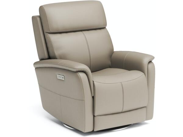 View Swivel Power Recliner with Power Headrest and Lumbar Recliners Customizable 3