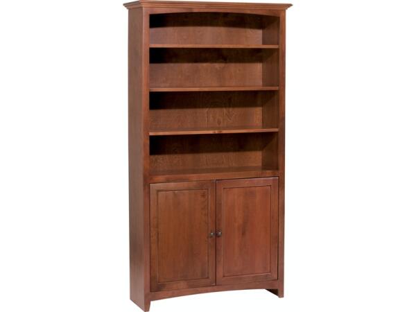GAC McKenzie Alder Bookcase With Doors Bookcases Customizable