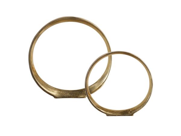 Jimena Ring Sculptures Set of 2 Accessories Uttermost
