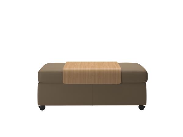 Stressless® Double Ottoman with table Ottomans & Poufs Stressless Stressless® Double Ottoman with table Ottomans & Poufs Stressless