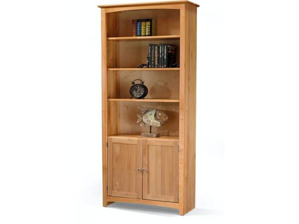 Alder Bookcase 36″ x 84″ with Doors Bookcases Archbold Furniture