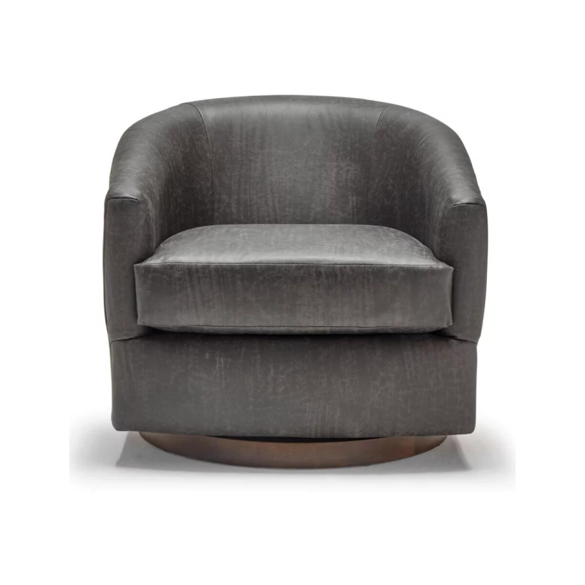 Best Ennely Swivel Barrel Chair Chairs Best Home Furnishings