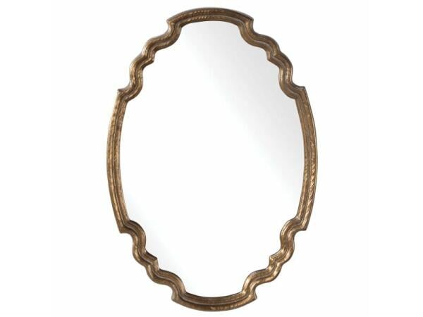 Ariane Gold Oval Mirror Mirrors Uttermost