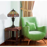 60W X 2 Tiffany Table Lamp - Image 2