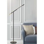 68" Height Metal Floor Lamp in Black and Antique Brass Finish BO-2843FL - Image 2