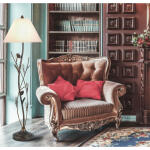 60" Height Iron Floor Lamp in Rust - Image 2
