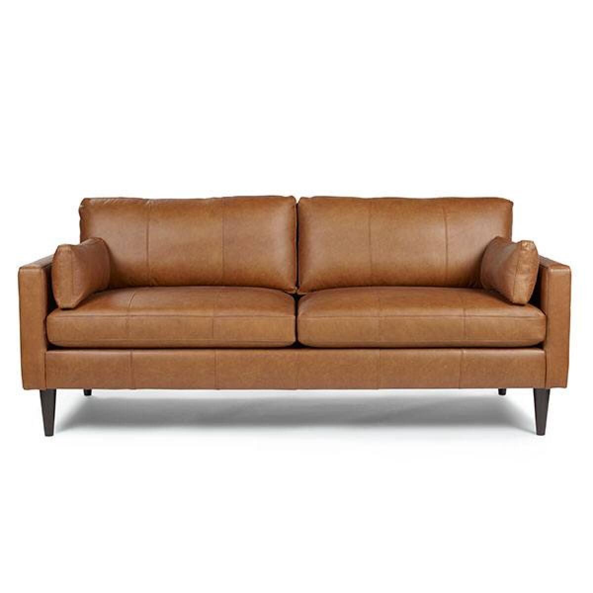 Best Trafton Leather Sofa Sofas Best Home Furnishings