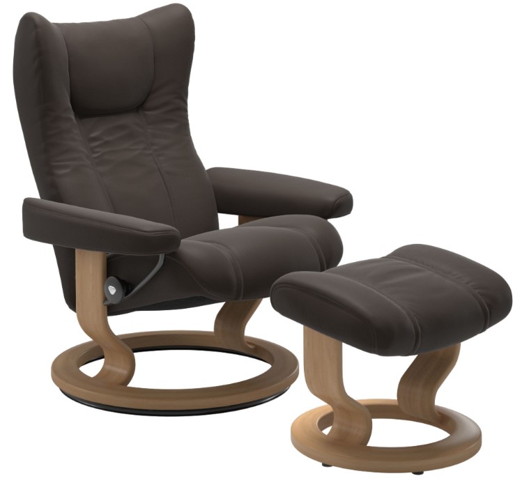 Stressless® Wing Recliner - Classic Base