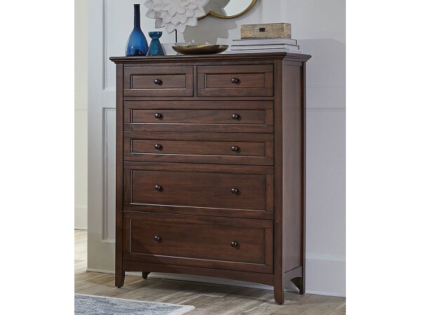 Westlake Six-Drawer Chest Cherry Brown Chests A-America