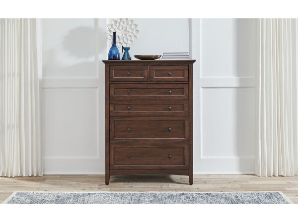 Westlake Six-Drawer Chest Cherry Brown Chests A-America 3