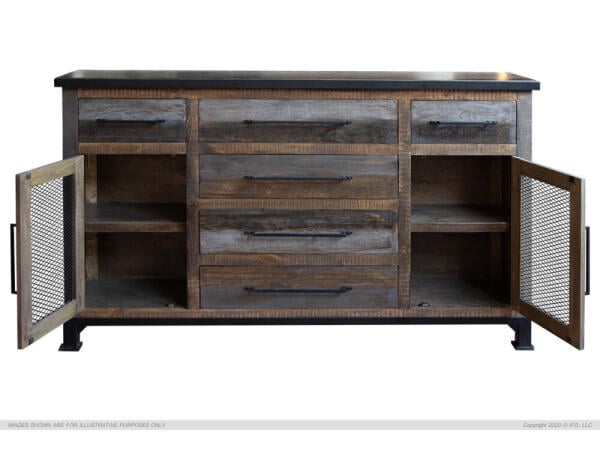 IFD Antique Gray Buffet Dining Storage International Furniture Direct 3 IFD Antique Gray Buffet Dining Storage International Furniture Direct 3