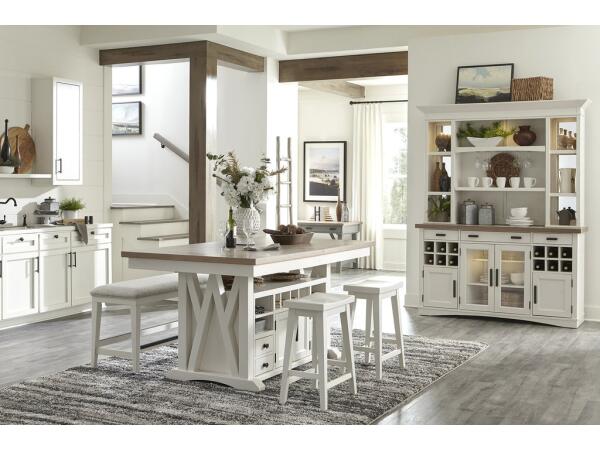 Americana Modern Dining Island Counter Height Table Dining Tables Parker House 3