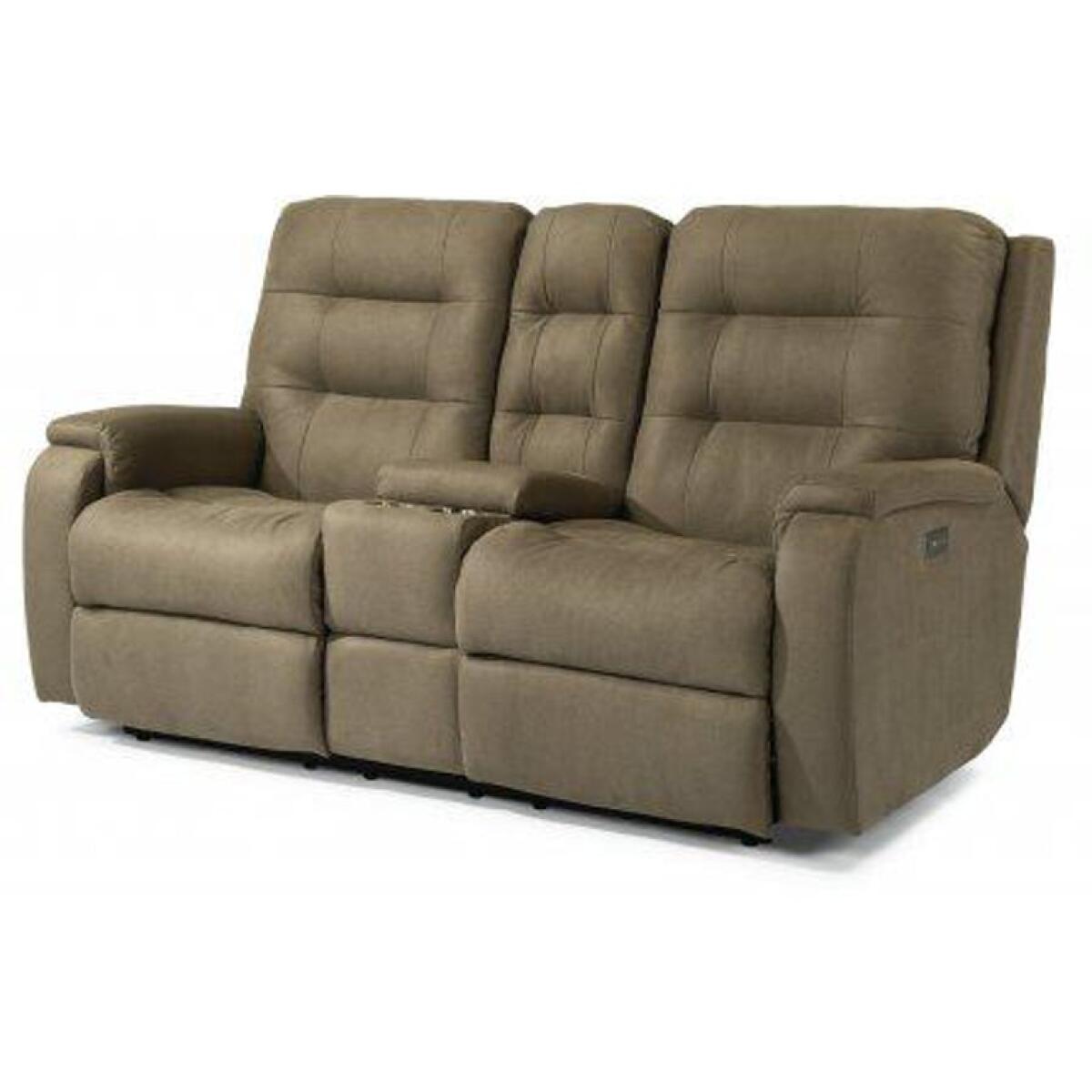 Flexsteel Arlo Loveseat with Console Loveseats Customizable 3