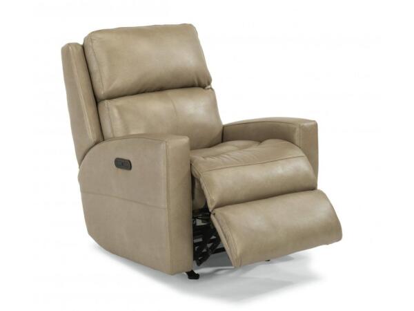 Flexsteel Catalina Leather Power Recliner with Headrest Recliners Customizable 3