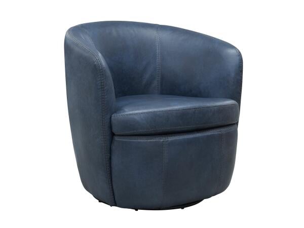 Barolo – Vintage Navy Swivel Club Chair Chairs Parker House