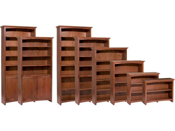 GAC McKenzie 36″ Wide Bookcase Bookcases Customizable