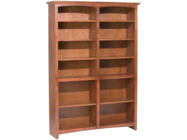 GAC 72” H X 48” W McKenzie Alder Bookcase Bookcases Customizable