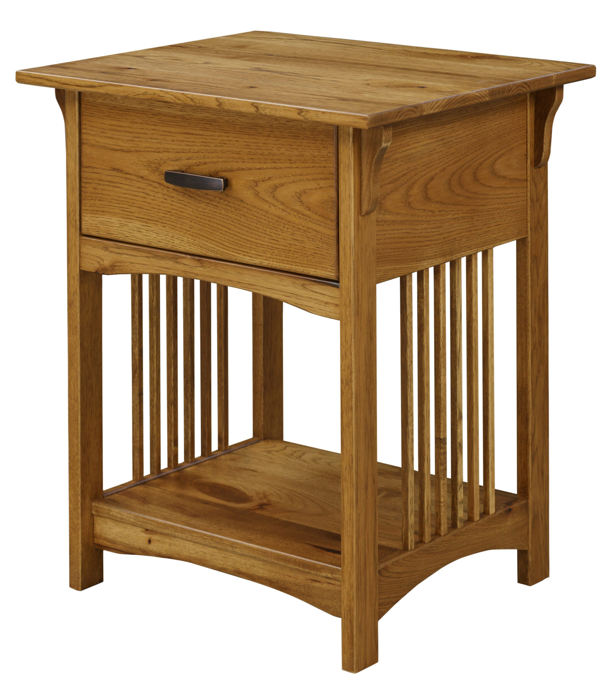 214_MissionNightstand1Drawer_RH_104SLY_FOB_HiRes Country Classics Mission Nightstand - Image 1