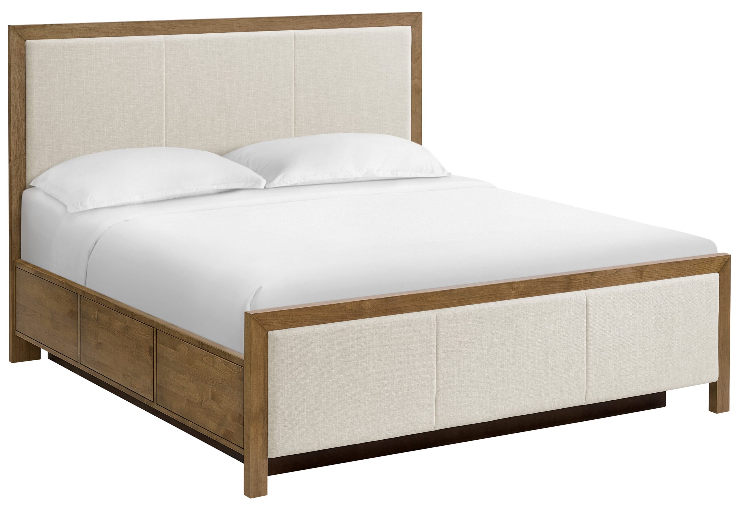 2956NTM2 (1) Whittier Bailey Upholstered Panel Storage Bed - Image 1