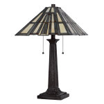 Cal Lighting Tiffany Table Lamp - Dark Bronze - Image 2